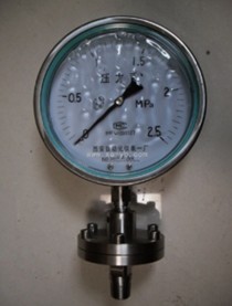 Y-100MF隔膜式压力表